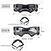 Voarge Sonnenbrille für Hunde UV Schutzbrille, Sonnenbrille mit Einstellbar Gummiband, Winddichte Hunde Motorradbrille, Schwarz, M
