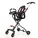 GYF Bambino A Quattro Ruote Scivoloso Carrello Reclinabile Pieghevole Leggero Porta Fuori Il Bambino Combinazione Interna Ed Esterna (Color : Pink)