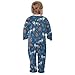 Emelivor Wolves Leaves Blue Unisex Baby Newborn One-Piece Pajamas Cotton Sleepwear Outfits for Boys Girls Kids