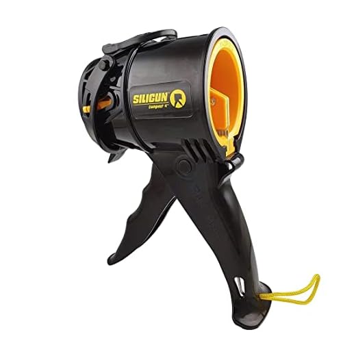 SILIGUN™ Gen-1 Compact Caulking Gun - No Drip Caulk Gun - Patented Design - Lightweight ABS Frame - Works with All 10 oz Tubes