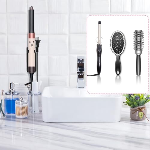 Wandhalterung für Dyson Airwrap Halterung Dyson Halterung, Dyson Zubehör Halterung Föhn Halterung Ohne Bohren, Dyson Föhn Halterung Dyson Halterung Airwrap für Verschiedene Lockige Haar Sticks