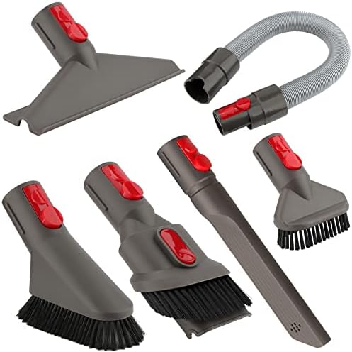 YYSU Accessory Tool Kit Attachment Set with Extension Hose for Dyson V7 V8 V10 V11 SV10 SV11 Cordless Vacuum Cleaner (6 in 1)