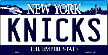 SMART BLONDE Knicks NY Metal Bicycle Plate BP-2582