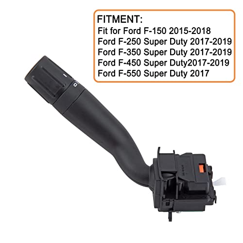 Windshield Wiper Switch Multifunction Turn Signal Control Assembly.Replaces Part # FL3Z13K359AA CBS2293.Fit for 2015-2019 Ford F-150 F-250 F-350 F-450 F-550 Super Duty - Thumbnail 3