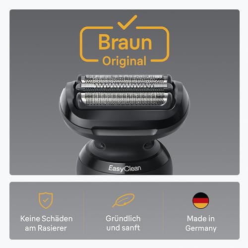 Braun Elektrorasierer Scherkopf Series 5, 54B, Schwarz - Original Ersatzscherteil Und Rasierer Zubehör vom Hersteller, Made in Germany, Kompatibel mit Braun Series 5 Rasierern 5