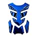 Tankpad Motorrad 3D,Asudaro Motorrad Tankpad Schutz Aufkleber Gummi Kraftstofftank Aufkleber Anti-Kratzer Motorrad 3D Gel Öl Gas Tank Pad Fisch Knochenschutz Aufkleber Aufkleber Pad Dekor,Blau