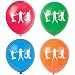 MAGJUCHE Bounce House Birthday Balloons, 15pcs Trampoline Jump Birthday Party Latex Balloon Decorations, Supplies