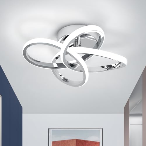 Image of CANEOE Modern Ceiling Light Fixture,Small Led Hallway Light Fixtures Ceiling Lamp,Creative Close to Ceiling Lighting for Hallway Bedroom Bathroom Balcony Stair Light Fixtures Ceiling Mount