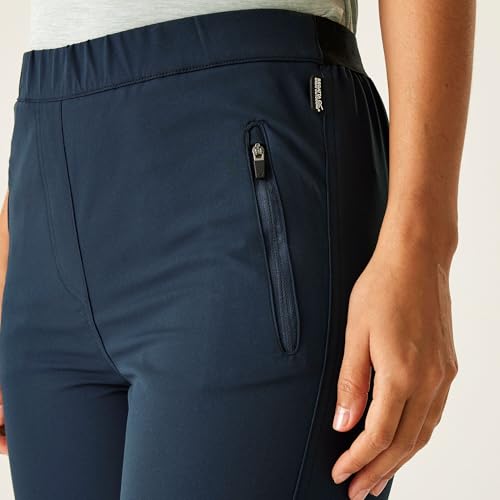 Regatta Damen Womens Pentre Stretch Ii Walking Trousers Uv Protection Water Repellent Winter Hiking Wanderhose, blau, 42