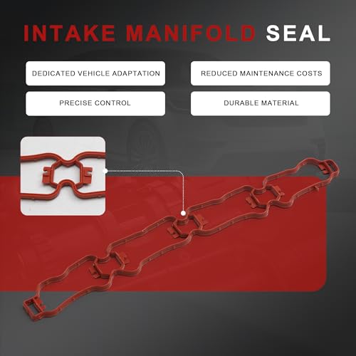 Image of 06K129717A Engine Intake Manifold Gasket Compatible with VW Arteon Beetle Golf Jetta Passat Tiguan Audi A3 A4 A5 A6 A7 Q7 Q8 TT EA888 MK3 1.8T 2.0T