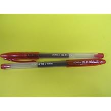 Dong-A, Ole Ole, Gel Ink Pen, Red, 0.7 mm, 12/box