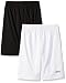 STX Big Boys Athletic Short and Packs, 2 Pack -White/Black - TX64, 10/12