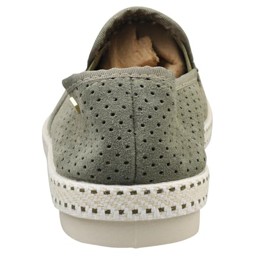 Rivieras Classic Mens Espadrille Shoes in Khaki3