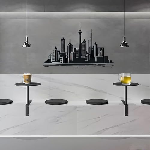 Table flottante moderne pour petits espaces et bureau compact solide