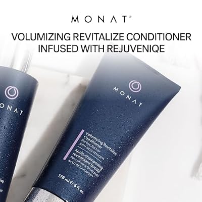 MONAT Volumizing Revitalize Conditioner Infused with Rejuveniqe - Lightweight Hair Volumizing Conditioner for Fine, Flat Hair, for Softness and Shine - Net Wt. 178 ml 6 fl. oz.