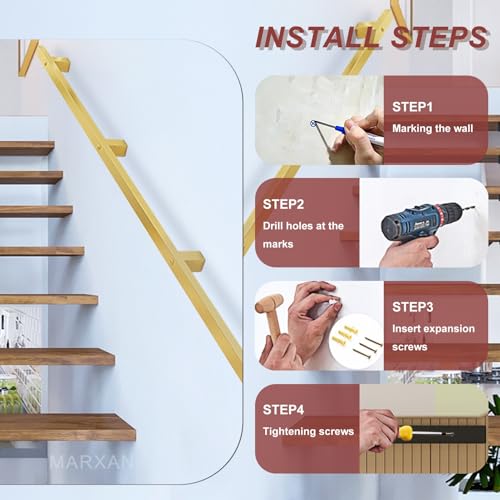 Rampe d'escalier moderne anti-glissade pour sécuriser vos marches - 8