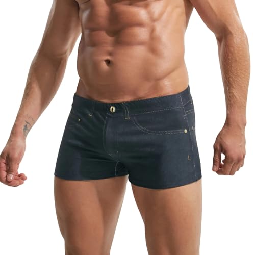 Short de bain imprimé denim pour vos journées farniente et plage
