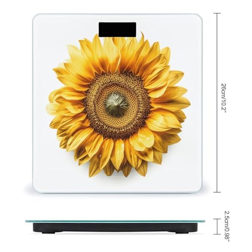 Báscula digital de baño con plataforma de vidrio templado miniatura 2
