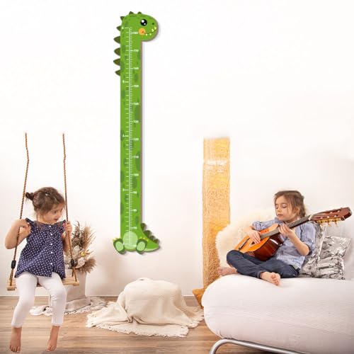 Tabla de medición de madera dinosaurio para capturar recuerdos 7
