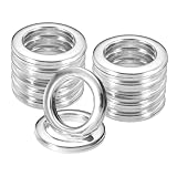 QUARKZMAN Vorhangösen 10er Pack 1,65" (42mm) Kunststoff