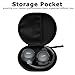 Ginsco Hard Shell Headphone Case Compatible with JBL Tune 720BT Wireless Over-Ear Headphones/Soundcore Anker Life Q20/Q20i Headphones, Bose QuietComfort Headphone, Portable Travel Carrying Case