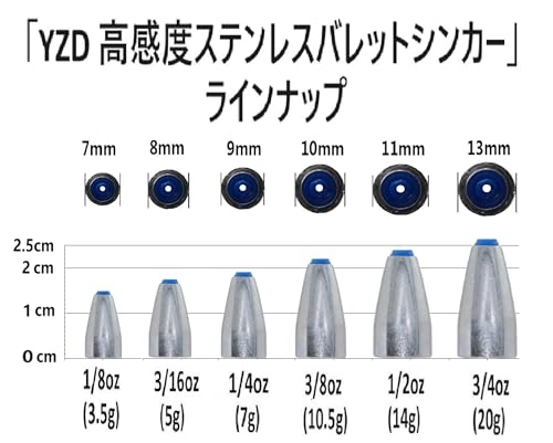 YZD タングステン バレットシンカー TG 42g 1.5oz【1個】 3枚目