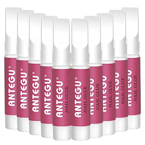 10 Pcs/Set 2g Colle à Ongles, Nail Art Manucure Pour Strass...