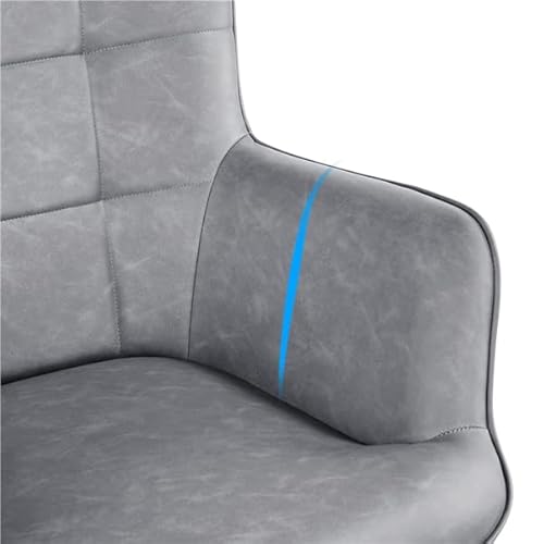 Yaheetech Living Room Chairs Faux Leather Accent Tufted Accent Chair Armchair For Kitchen Leisure Bedroom And Reataurant, Gray #TOP6
