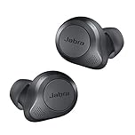 Jabra Elite 85t True Wireless Earbuds Advanced Active Noise Cancellation with Long Battery Life and Powerful Speakers - Wireless Charging Case - Grey (Renewed)