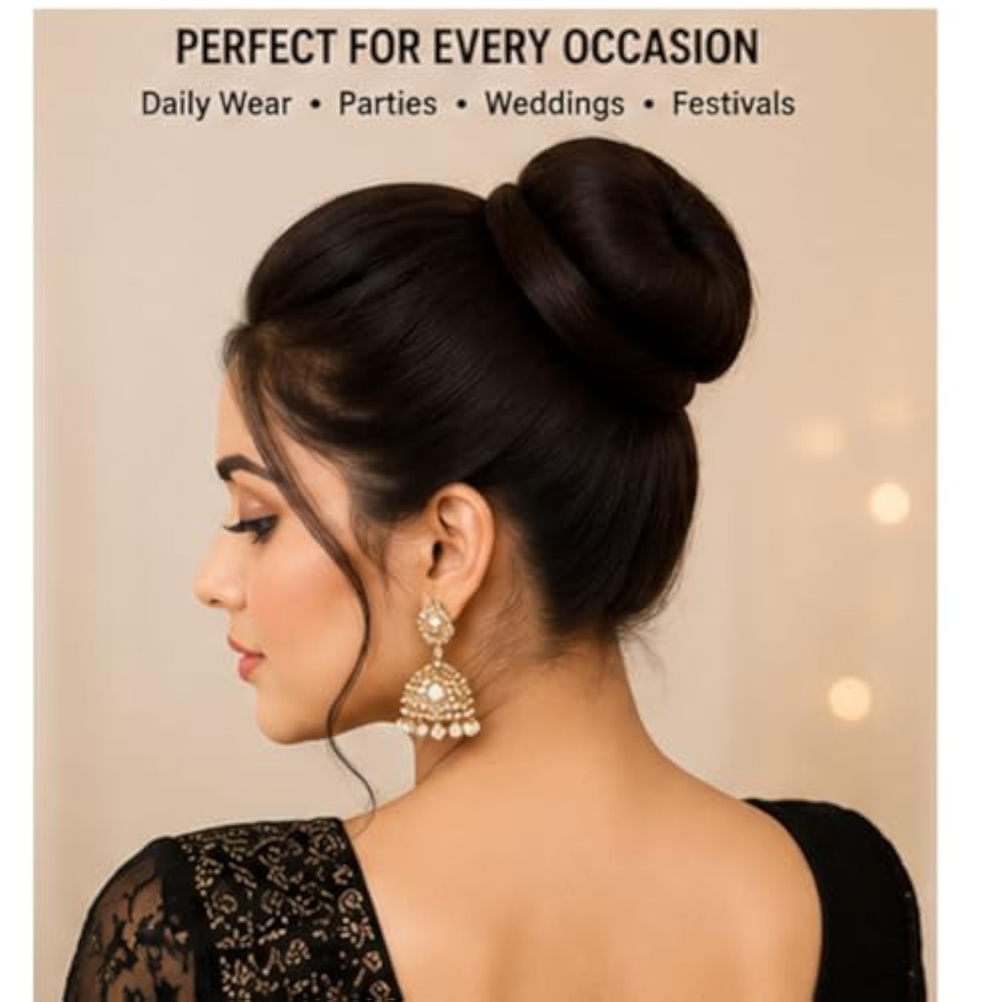 Hair Puff Volumizer Pack, Bun Clips and Prandi