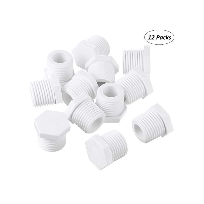 Buy Mudder 12 Pieces 1/2 Inch 11630 91857 Water Heater Drain Plug White