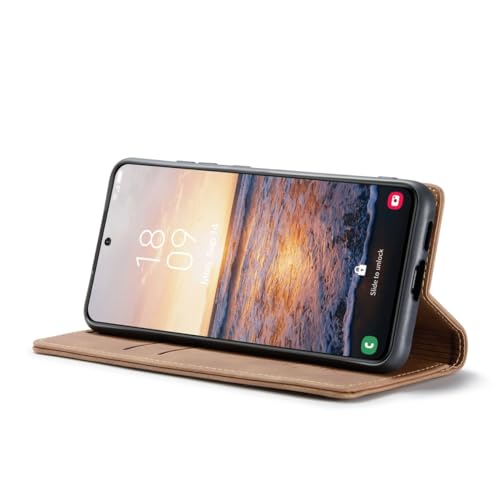 Étui de protection Samsung Galaxy S23 cuir synthétique marron et RFID