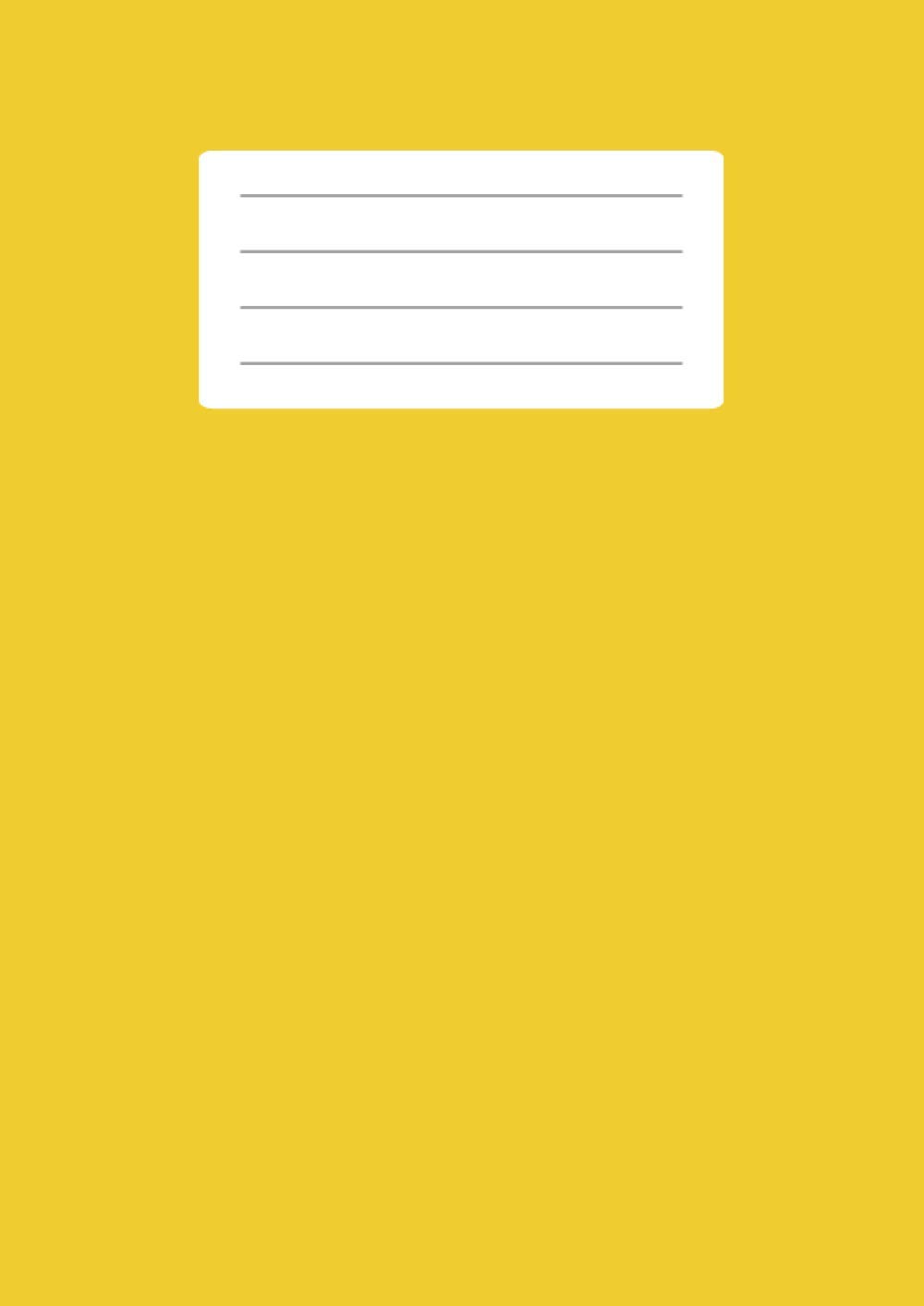 15mm Squared Exercise Book A4: 15mm (1.5cm) Squares/Quad/Grid Ruled Paper School Notebook Exercise Books for Kids/ Children, 100 Pages A4, 90gsm, School Maths - Yellow Cover