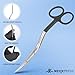 Medxpress Bent Handle Double Curved Embroidery Scissors 6 Inch Stainless Steel Embroidery Scissors for Fabric Stitches and Crafting Machine Embroidery Sewing Applique scissors.