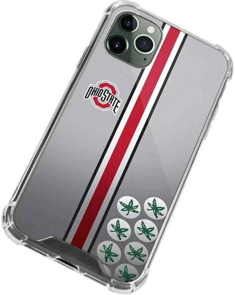 Skinit Clear Phone Case Compatible with iPhone 12 Pro - Officially Licensed Ohio State University Buckeyes Design