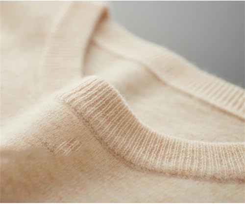 Men's Round Neck Wool Sweater Winter Thin Solid Color Slim Fit Basic Long-Sleeved Knit Pullover Tops4