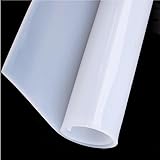 2 Stück durchscheinende Silikonkautschukmatten – 1 mm dicke VMQ-Gummimatten for Bastel- und Industrieanwendungen(100x100mm)