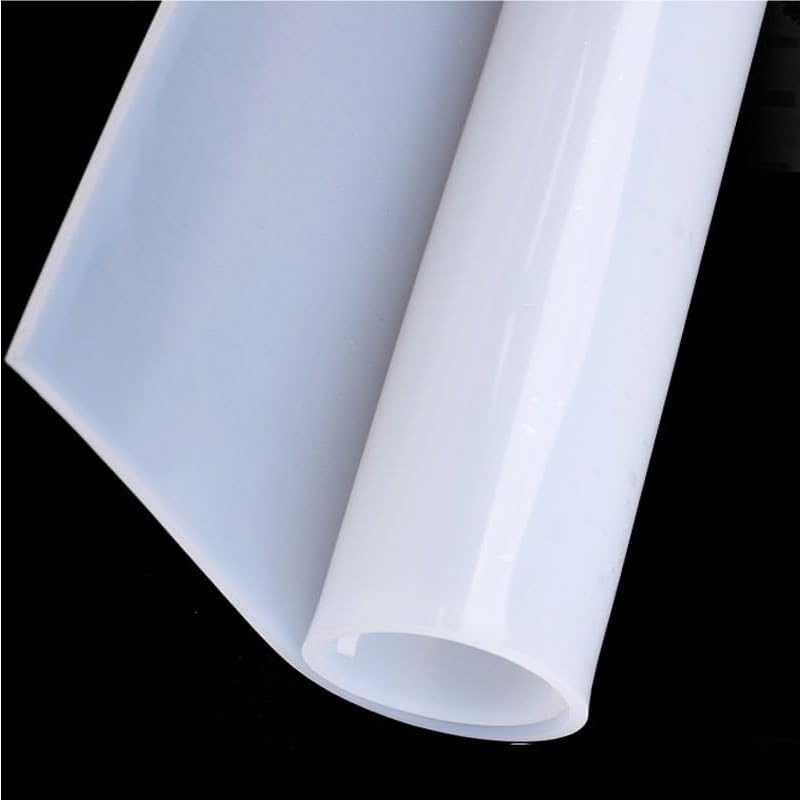 Foglio di gomma di silicone traslucido Foglio di gomma di silicone di 1 mm di spessore traslucido 2 pezzi di varie dimensioni (200x200mm)
