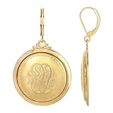 1928 Jewelry - Pendientes redondos con forma de moneda