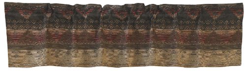 H HIEND ACCENTS Paseo Road Sierra Window Curtain Valance, 18 x 84 inch