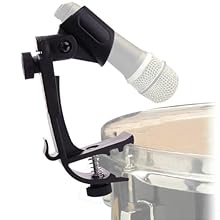 Drum clip--compatible with all kinds of drums and percussion instruments,Adjustable Clip Adjustable clip--can hold any hand held microphone, such as the , or sm57,Drum Clip Anti shake microphone clip--features anti-slip base for increased stability,A...