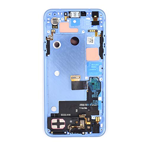Image of LCD Digitizer Assembly with Frame and Flex Cable for USB Charger Port Headphone Jack Speaker Power Button Volume earpiece Motor Front Camera Compatible with LG Q7 Q7+ Q610 Q610EM(Lavender Violet)