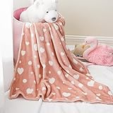 Bunnikins & Clover Lightweight Plush Flannel Baby Blanket Super Soft for Boys and Girls, Kids Floral Fleece Baby Blanket, Portable Bed Throws for Baby Crib and Toddler Bed, 30'x36'