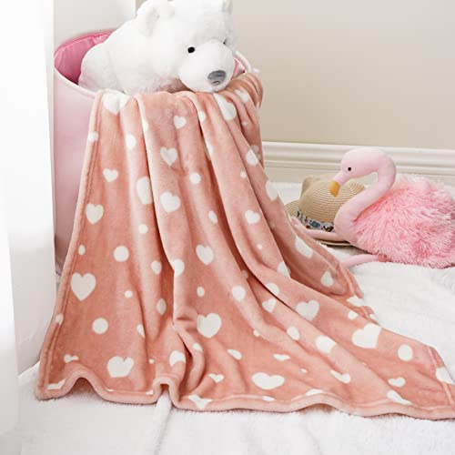 Bunnikins & Clover Lightweight Plush Flannel Baby Blanket Super Soft For Boys And Girls, Kids Floral Fleece Baby Blanket, Portable Bed Throws For Baby Crib And Toddler Bed, 30"X36" #TOP3