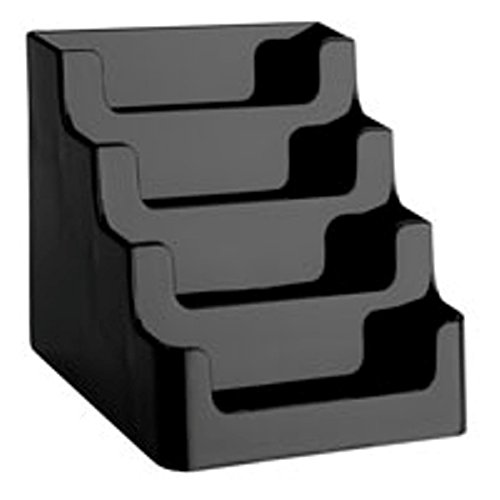 Marketing Holders Business Card Holder Countertop 4 Tier Acrylic Multi Slot Holds 3 5 x 2 Cards Space