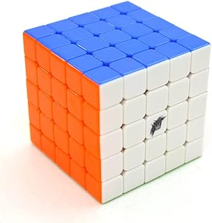 DuaTang Speed Cube 5x5x5 Stickerless Puzzle Cube 5x5 with Cube Tutorial Brain Toy for Kids and Adult