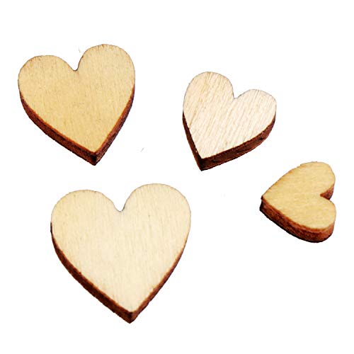 TsunNee - Set di 200 bottoni a forma di cuore, in