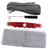 Gadpiparty Complete Window Screen Repair Kit Includes Roller Tool Spline Hook Mesh Screen