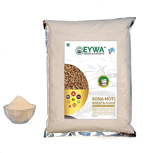 Image of Eywa Seeds & Exports Pvt Ltd Organic Sona Moti Ancient Wheat Flour (15 Kg) For Eating And Cooking | Desi Sona Moti Gehu Atta | Produce Of India From Organic Farms By Eywa