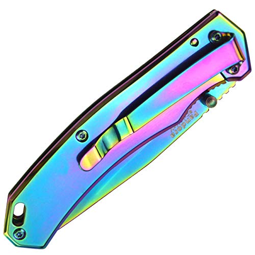 Harnds Pandora Folding Knife With 8Cr14Mov Stainless Steel Blade Pocket Knife With Frame Lock And Pocketclip (Combination) #TOP4